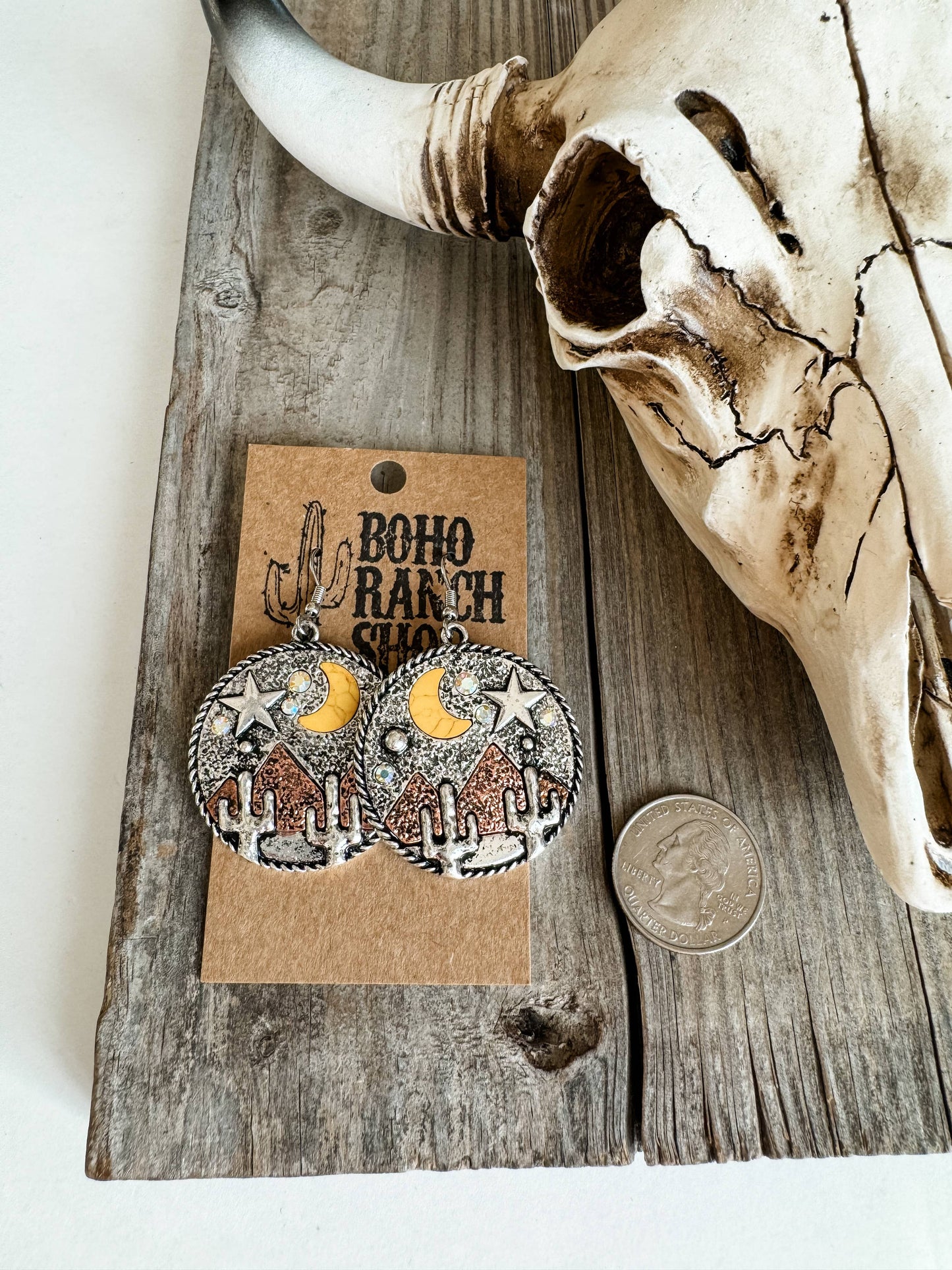 Western Scenery Dangle Earrings