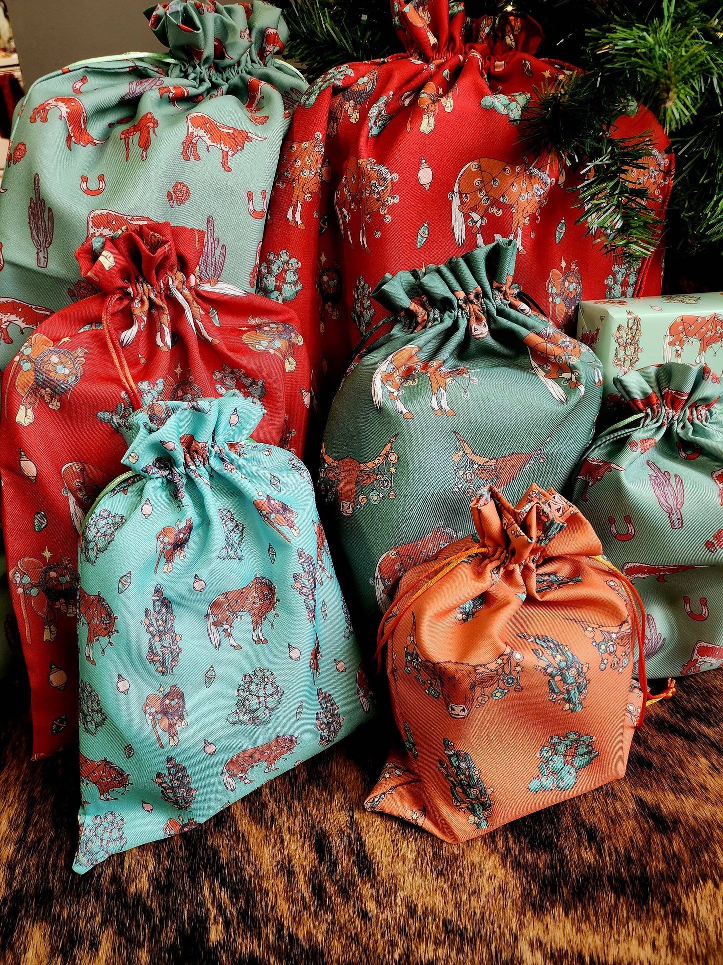 Orange Longhorns Reusable Gift Bag