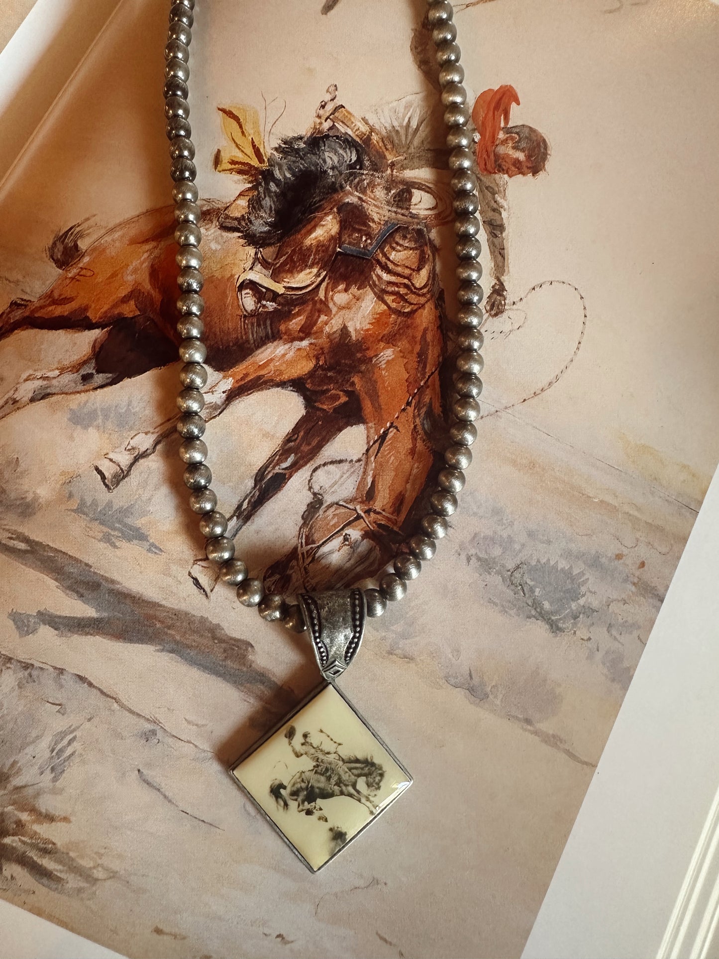 Buckin’ Bronc Necklace