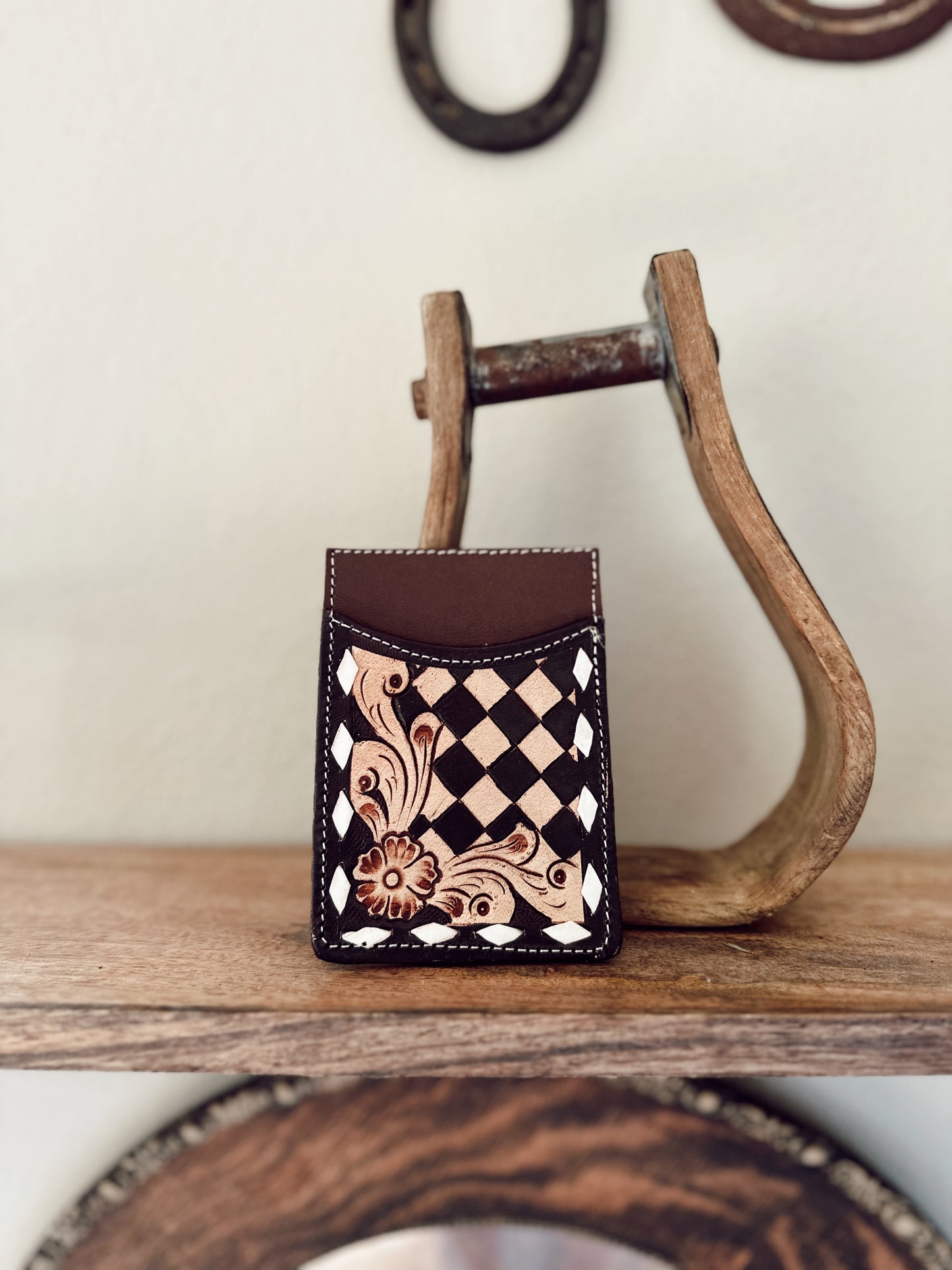 Checkered Credit Card Holder