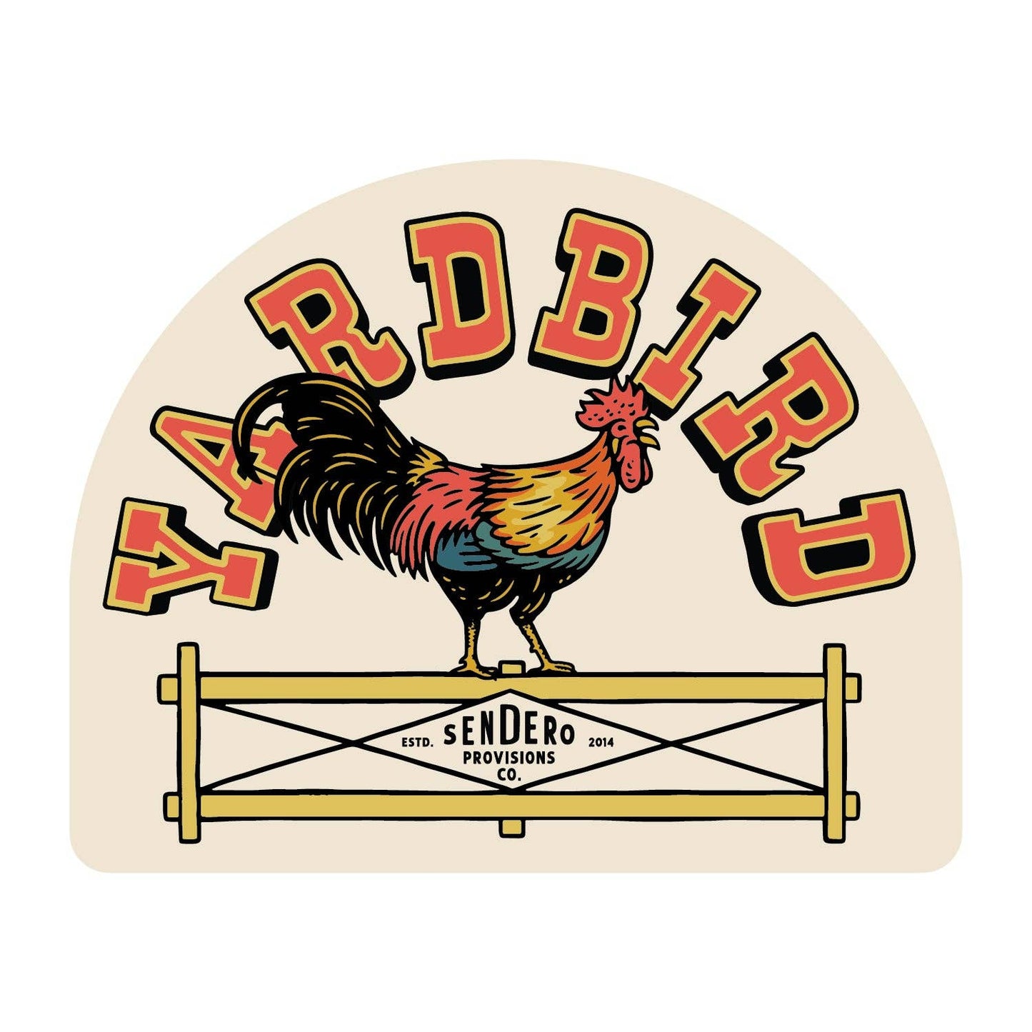Sendero Provisions Yardbird Sticker
