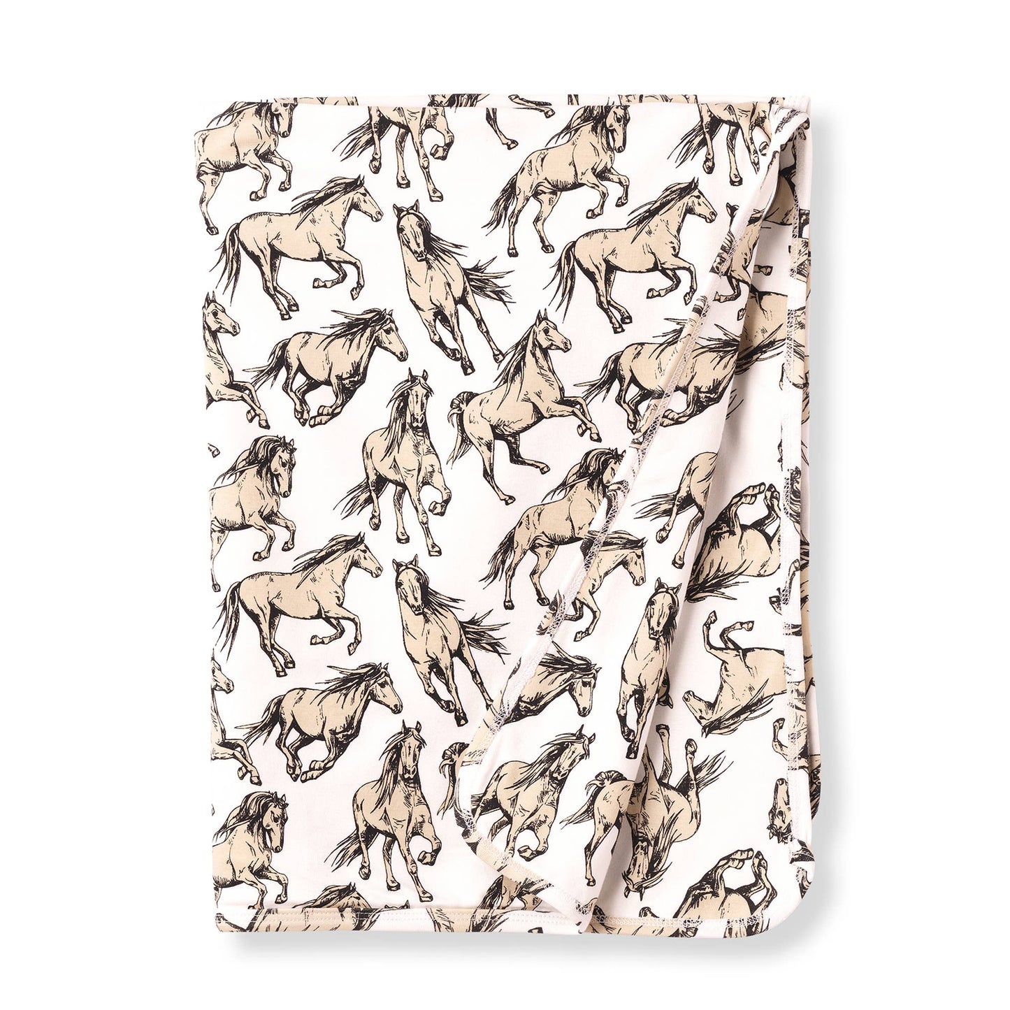 Wild Horses Stroller Blanket