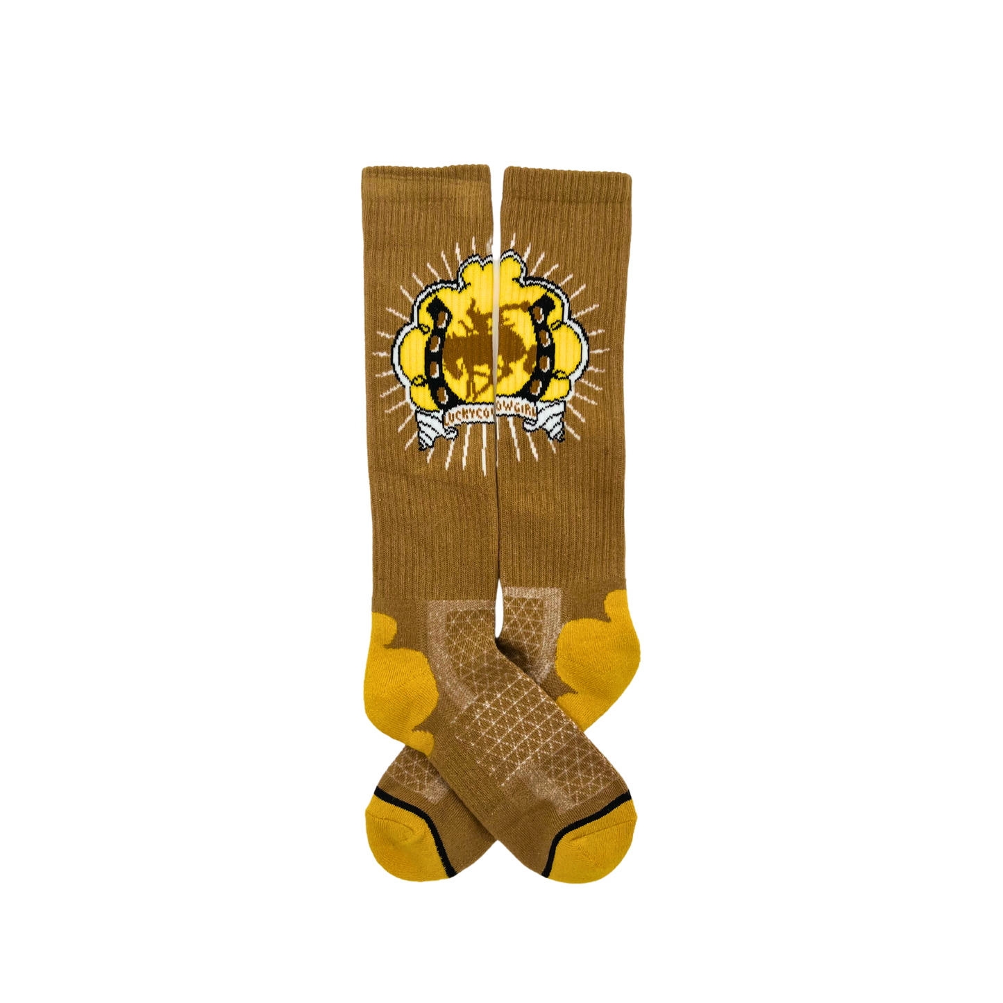 Lucky Chuck Cowgirl Tan Socks