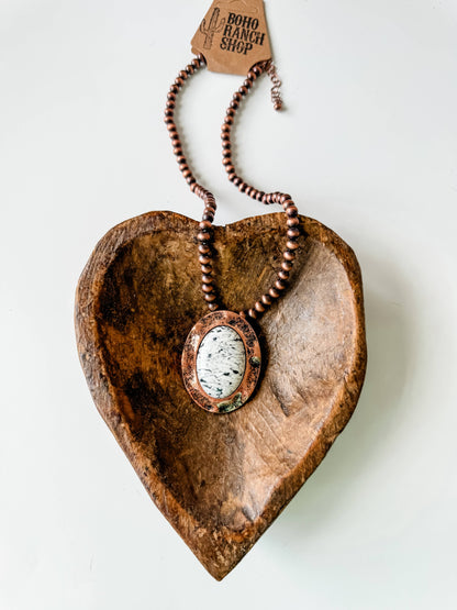 Round Stone Necklace 