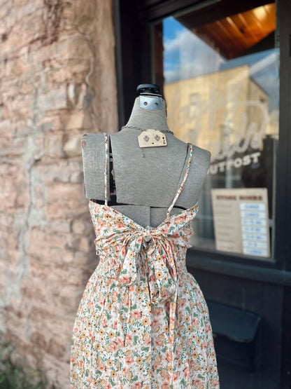 Coral Garden Maxi Dress
