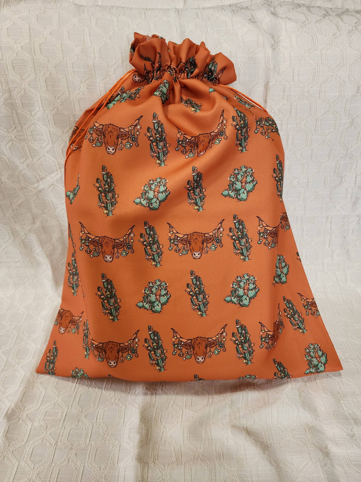 Orange Longhorns Reusable Gift Bag