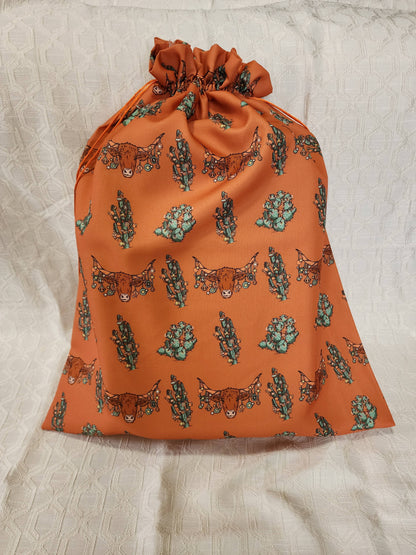 Orange Longhorns Reusable Gift Bag