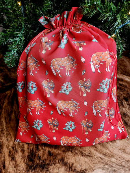Red Ponies Reusable Gift Bag