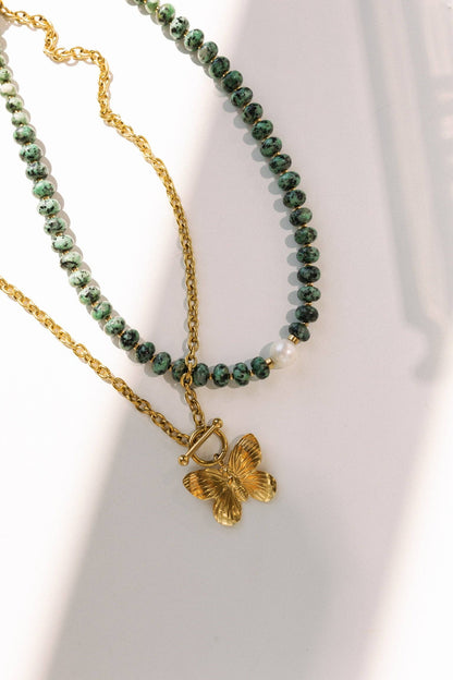 Tidal Pearl Beaded Necklace
