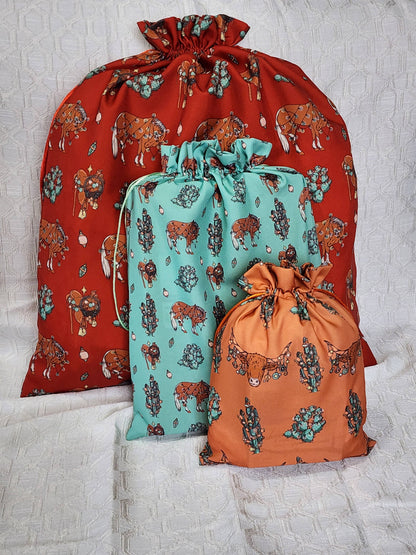 Orange Longhorns Reusable Gift Bag