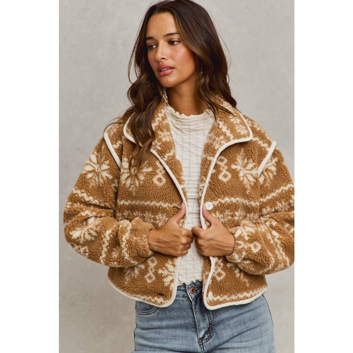 Sherpa Fair Isle Jacket