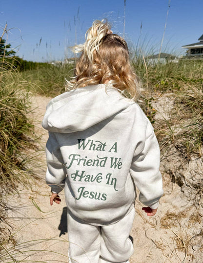 Friend in Jesus Camo Kids Hoodie
