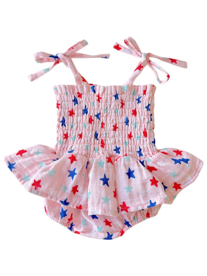 Splendid Stars Smocked Bubble