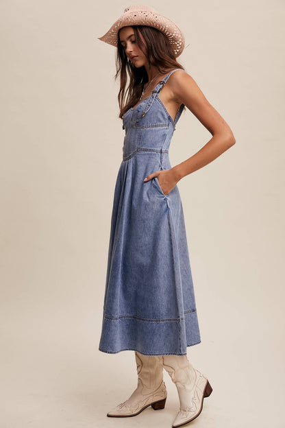 Denim Midi Dress