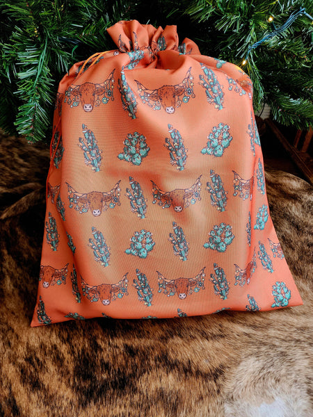 Orange Longhorns Reusable Gift Bag