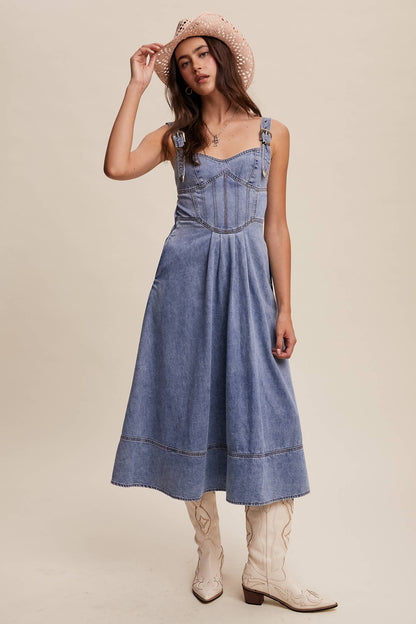 Denim Midi Dress