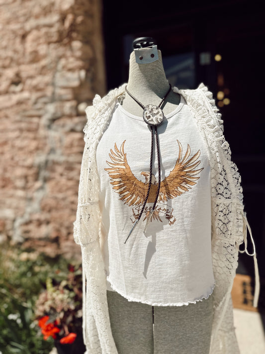 Eagle Vintage Wash Graphic Tank Top