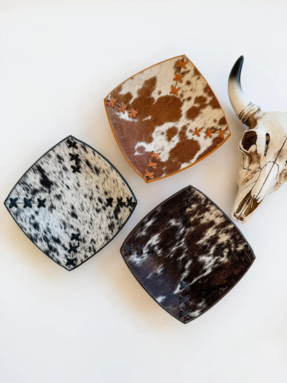 Cowhide Jewelry Tray