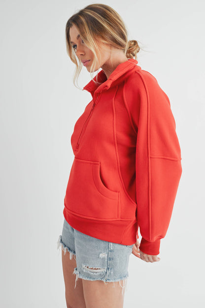 Funnel Neck Half Zip