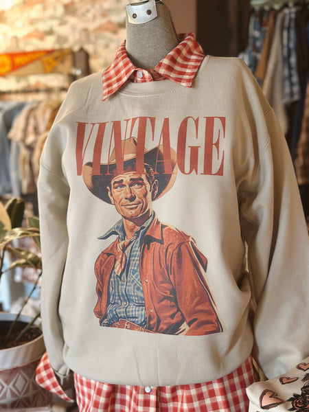Vintage Cowboy Crewneck
