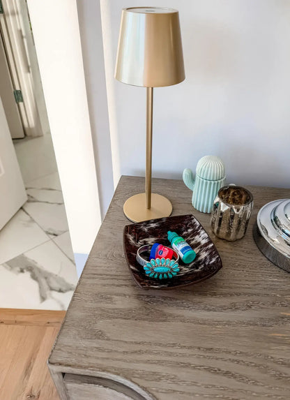 Cowhide Jewelry Tray