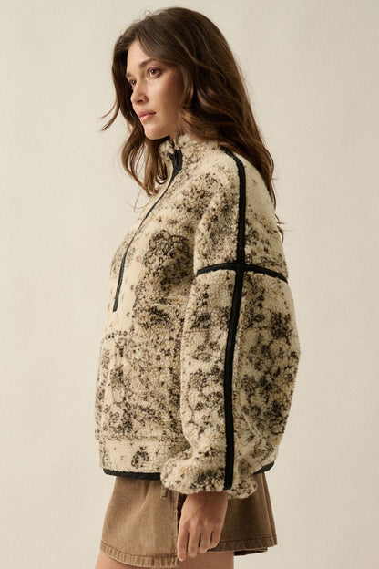 Paisley Sherpa Half Zip