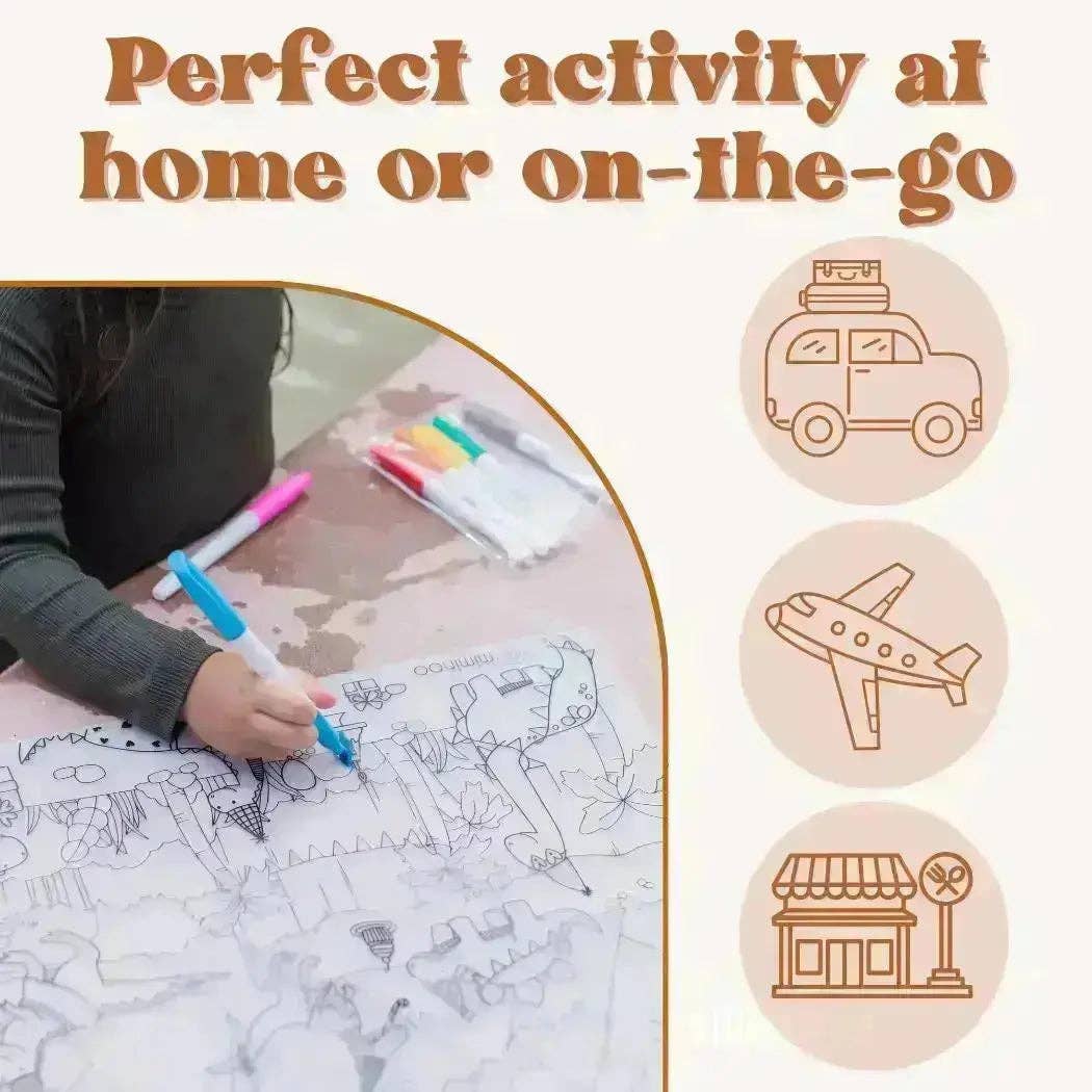 Wild West Coloring Mat