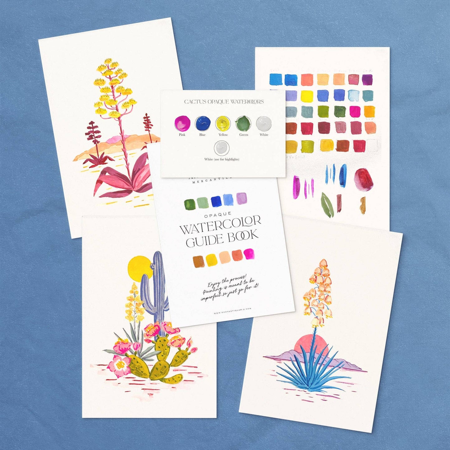 Watercolor Painting Kit: Cactus