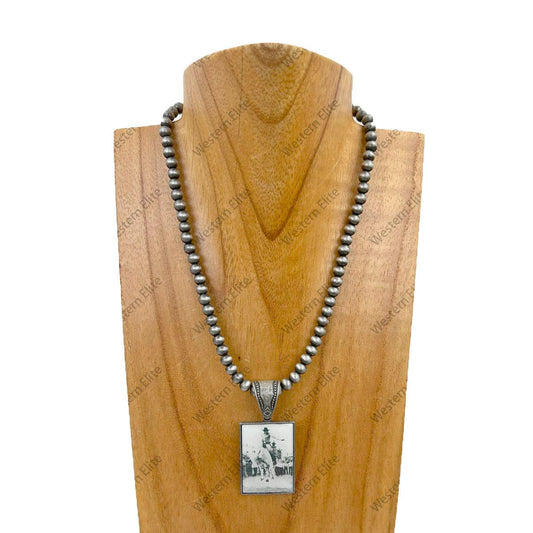 Cowboy Pendant Necklace