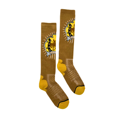 Lucky Chuck Cowgirl Tan Socks