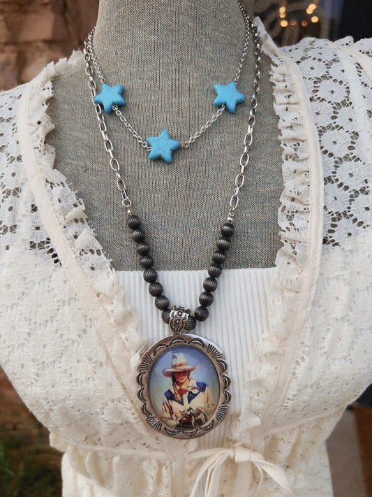 Turquoise Stars Necklace