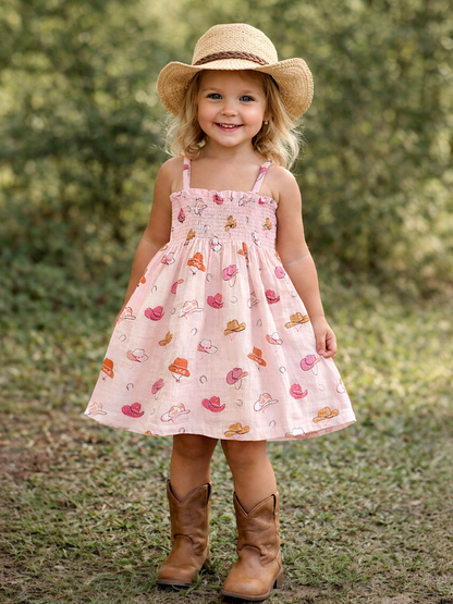 Lil Cowgirl Smocked Tube Dress