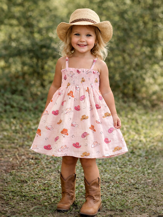 Lil Cowgirl Smocked Tube Dress