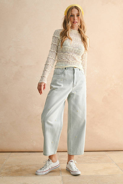 Lace Long Sleeve Top