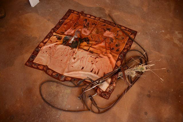 Round Up Mulberry Silk Wild Rag