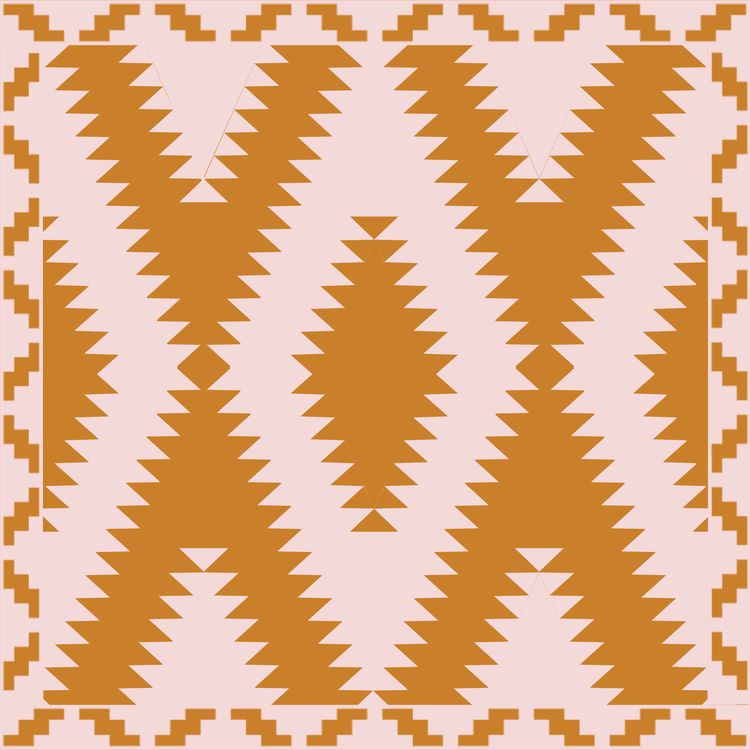 WESTERN GRANDE BABY BLANKET TERRACOTTA ✙ PINK
