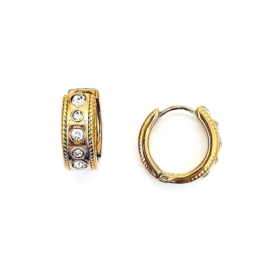 Lyndie Crystal Hoops