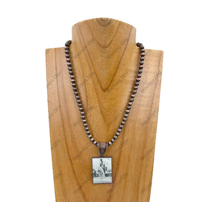 Cowboy Pendant Necklace