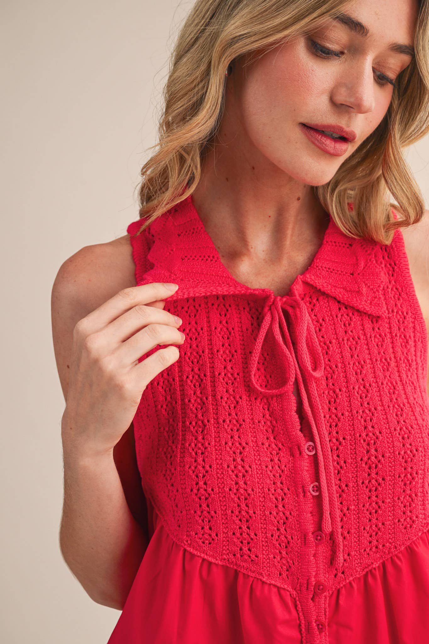 Cherry Sweater Top