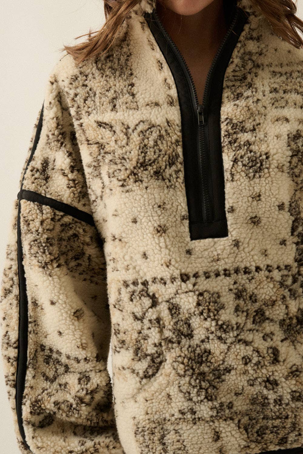 Paisley Sherpa Half Zip