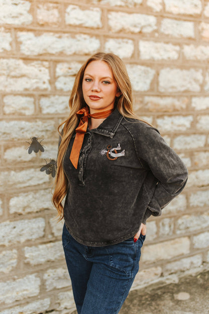 Spur Charcoal Pullover