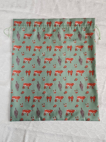 Longhorn & Cactus Reusable Gift Bag