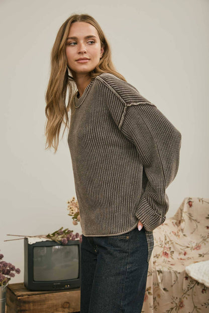 Ribbed Cotton Sweater