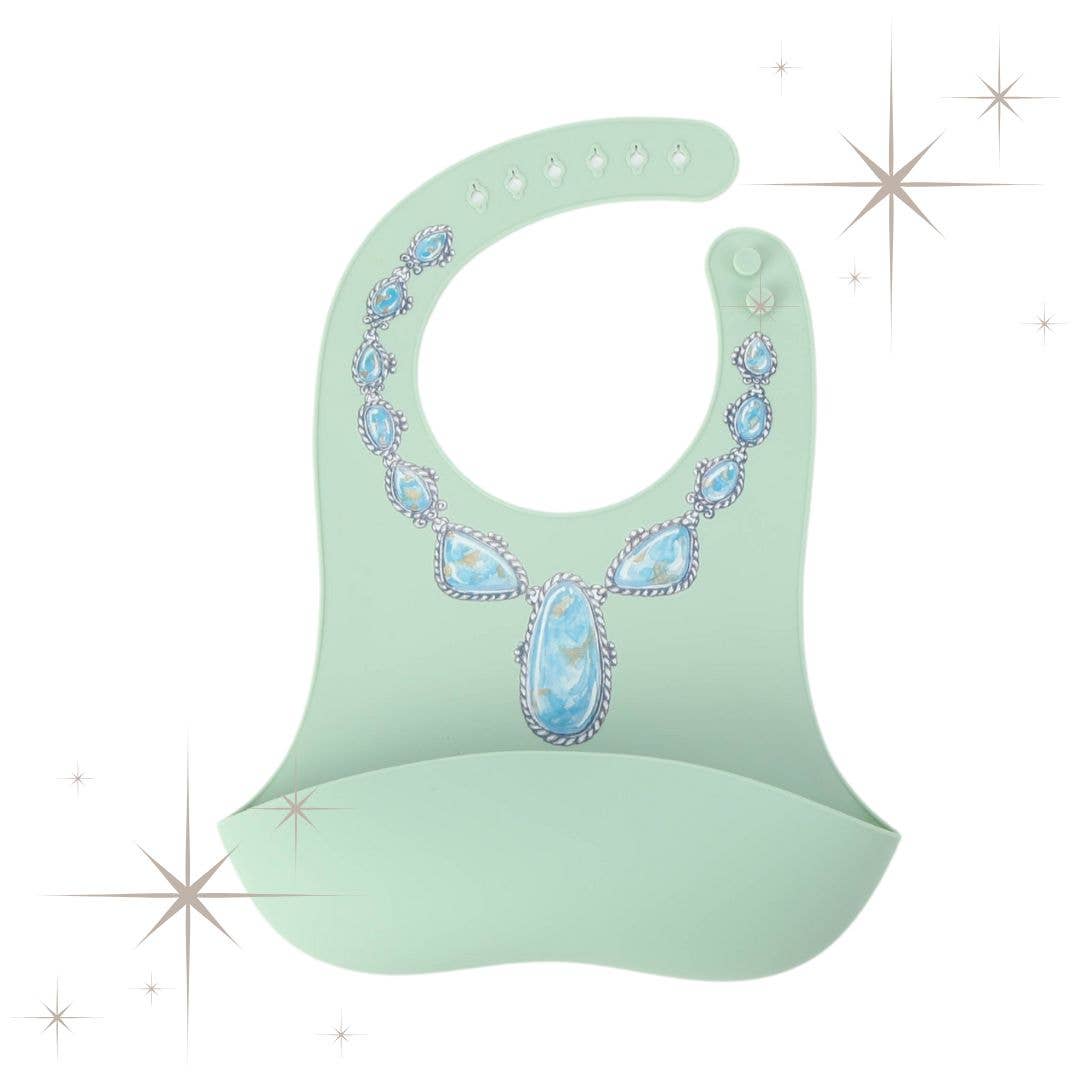WESTERN GRANDE GREEN PRECIOUS TURQUOISE BIB