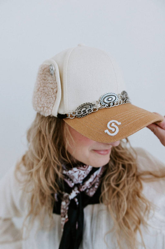 Prairie Pearl Earflap Trapper Hat
