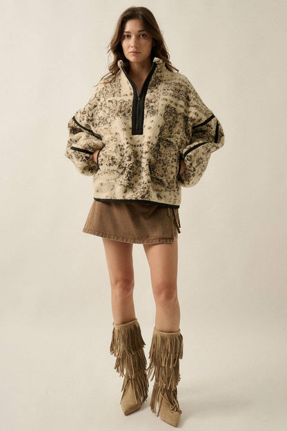 Paisley Sherpa Half Zip
