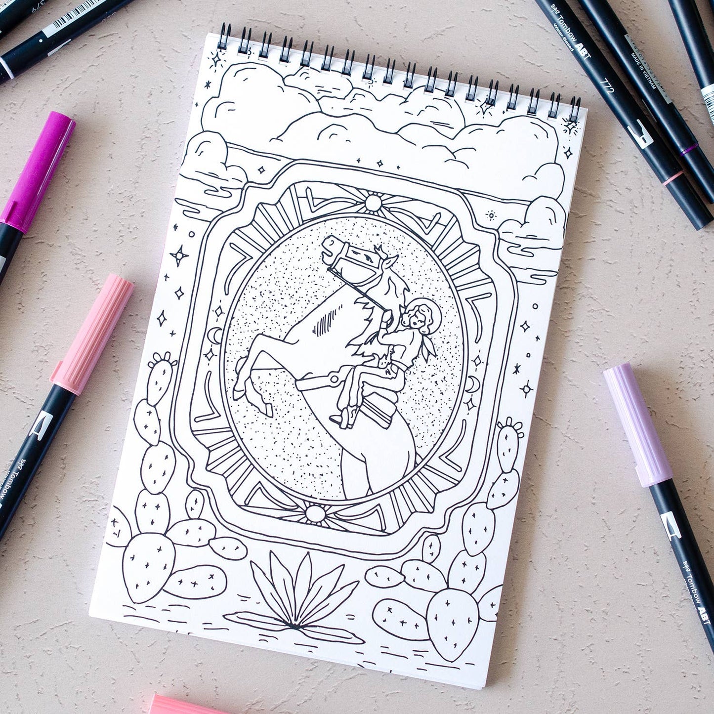 Cosmic Cowgirl Coloring Book