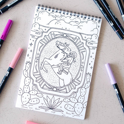 Cosmic Cowgirl Coloring Book