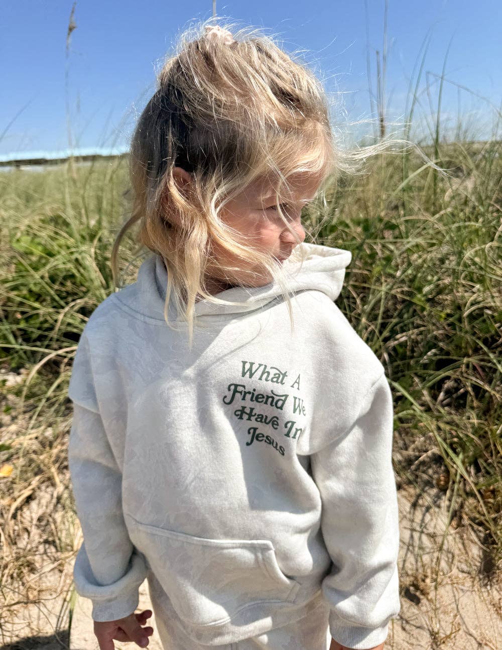 Friend in Jesus Camo Kids Hoodie