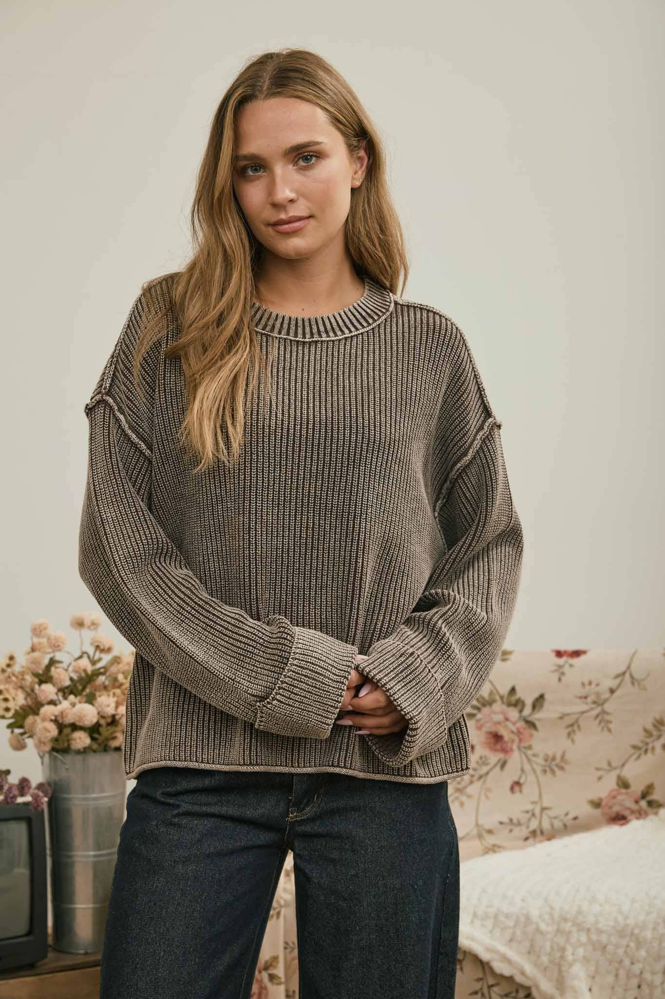 Ribbed Cotton Sweater